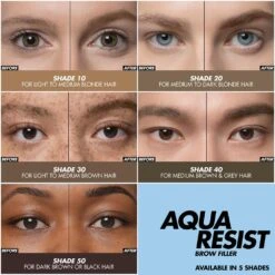 Make Up For Ever Aqua Resist Brow Filler 10 Make Up For Ever Aqua Resist Brow Filler -Camera Ready Cosmetics 3548752179058 I000018010 Aqua Resist Brow Filler 0.3ml 10 Face 2