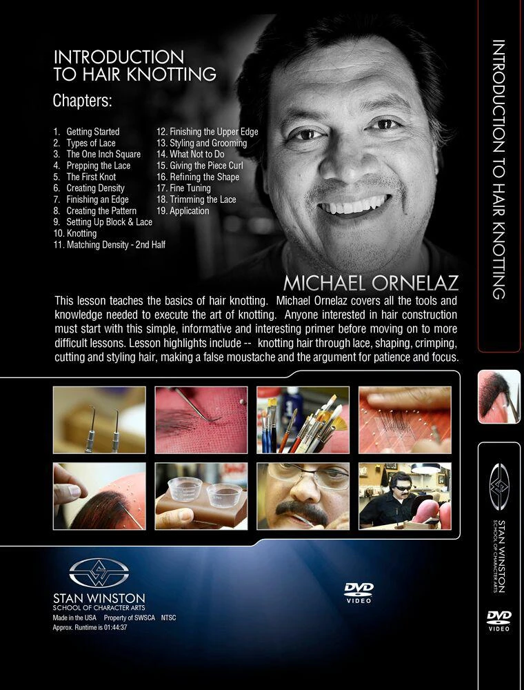 Stan Winston Studio Introduction To Hair Knotting (DVD) 2 Stan Winston Studio Introduction To Hair Knotting (DVD) - Image 2