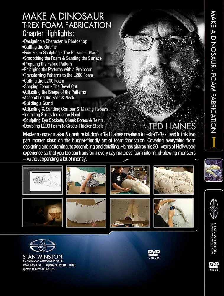 Stan Winston Studio Make A Dinosaur T-Rex Foam Fabrication (DVD) 2 Stan Winston Studio Make A Dinosaur T-Rex Foam Fabrication (DVD) - Image 2