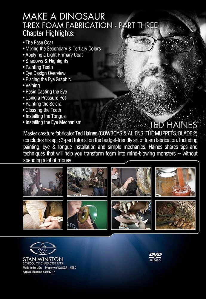 Stan Winston Studio Make A Dinosaur T-Rex Foam Fabrication (DVD) 6 Stan Winston Studio Make A Dinosaur T-Rex Foam Fabrication (DVD) - Image 6