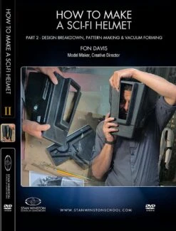 Stan Winston Studio How To Make A Sci-Fi Helmet (DVD) -Camera Ready Cosmetics 858385005055 How to Make a Scifi Helmet Pt2 Front