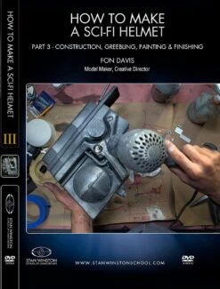 Stan Winston Studio How To Make A Sci-Fi Helmet (DVD) -Camera Ready Cosmetics 858385005062 How to Make a Scifi Helmet Pt3 Front