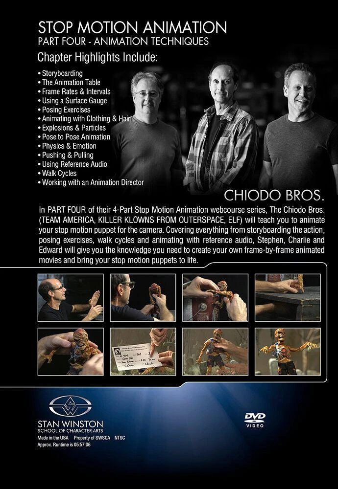 Stan Winston Studio Stop-Motion Character Performance (DVD) 2 Stan Winston Studio Stop-Motion Character Performance (DVD) - Image 2