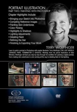 Stan Winston Studio Portrait Illustration (DVD) -Camera Ready Cosmetics 858385005185 Portrait Illustration Pt2 Back