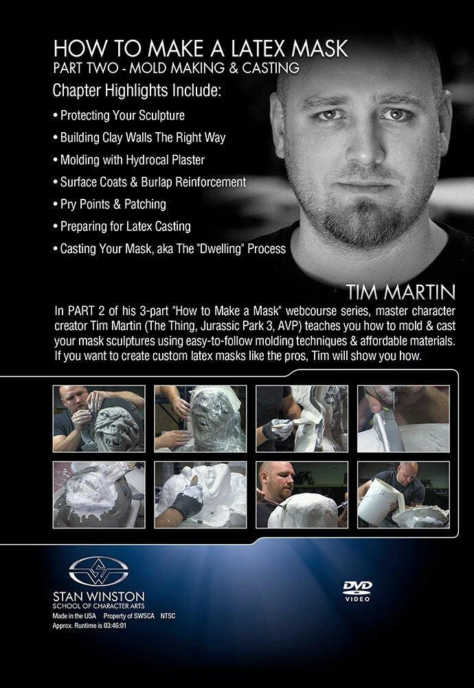 Stan Winston Studio How To Make A Latex Rubber Mask (DVD) 4 Stan Winston Studio How To Make A Latex Rubber Mask (DVD) - Image 4