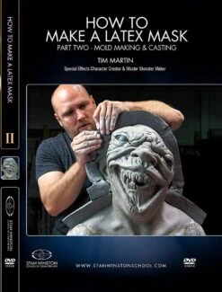 Stan Winston Studio How To Make A Latex Rubber Mask (DVD) 8 Stan Winston Studio How To Make A Latex Rubber Mask (DVD) -Camera Ready Cosmetics 858385005277 How to Make a Latex Mask Pt2 Front