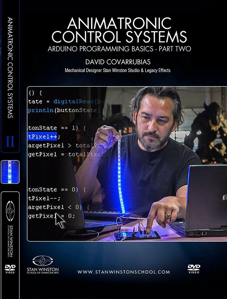 Stan Winston Studio Animatronic Control Systems - Arduino Programming Basics (DVD) 3 Stan Winston Studio Animatronic Control Systems - Arduino Programming Basics (DVD) - Image 3