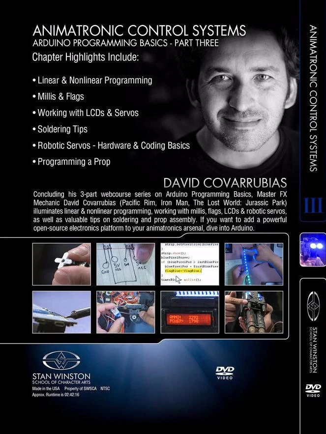 Stan Winston Studio Animatronic Control Systems - Arduino Programming Basics (DVD) 6 Stan Winston Studio Animatronic Control Systems - Arduino Programming Basics (DVD) - Image 6