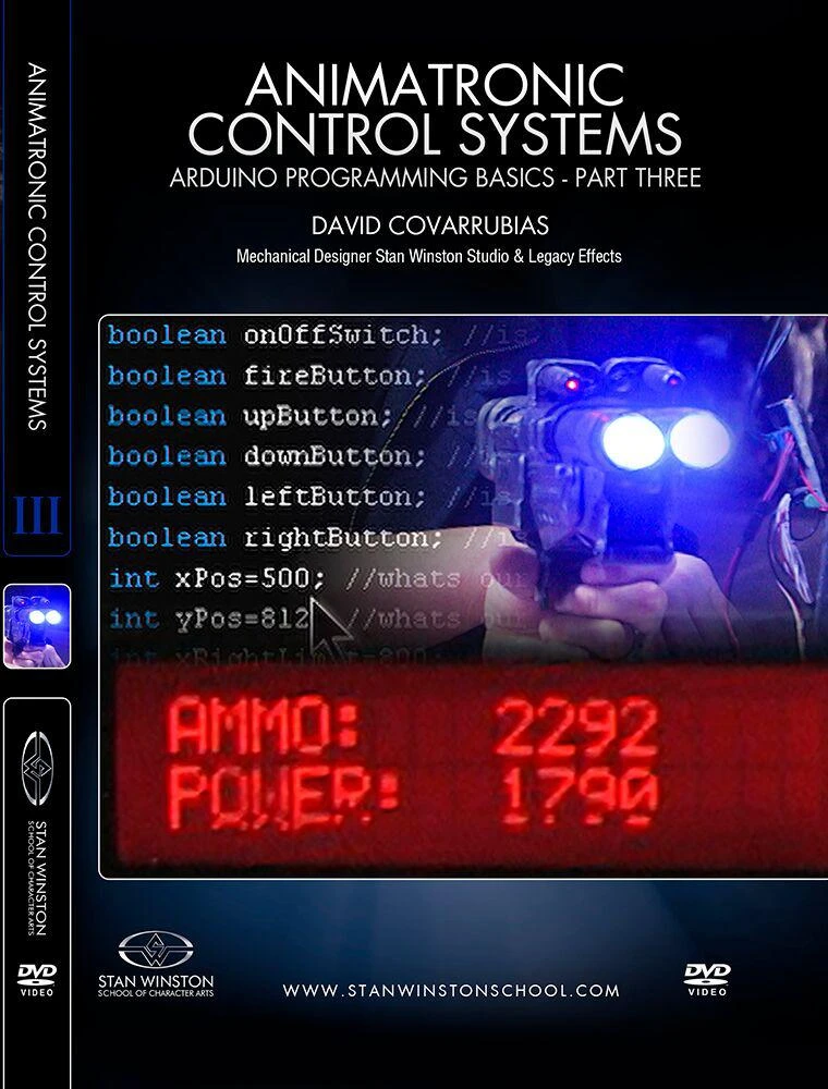 Stan Winston Studio Animatronic Control Systems - Arduino Programming Basics (DVD) 5 Stan Winston Studio Animatronic Control Systems - Arduino Programming Basics (DVD) - Image 5