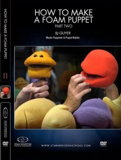 Stan Winston Studio How To Make A Foam Puppet (DVD) -Camera Ready Cosmetics 858385005383 How to Make a Foam Puppet Pt2 Front