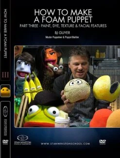 Stan Winston Studio How To Make A Foam Puppet (DVD) -Camera Ready Cosmetics 858385005406 How to Make a Foam Puppet Pt3 Front