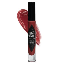 Rituel De Fille Thorn Bite Peptide Plump Creme Lip Oil -Camera Ready Cosmetics BITE 03 Rose Bite 1 w swatch no shadow 1 1 1