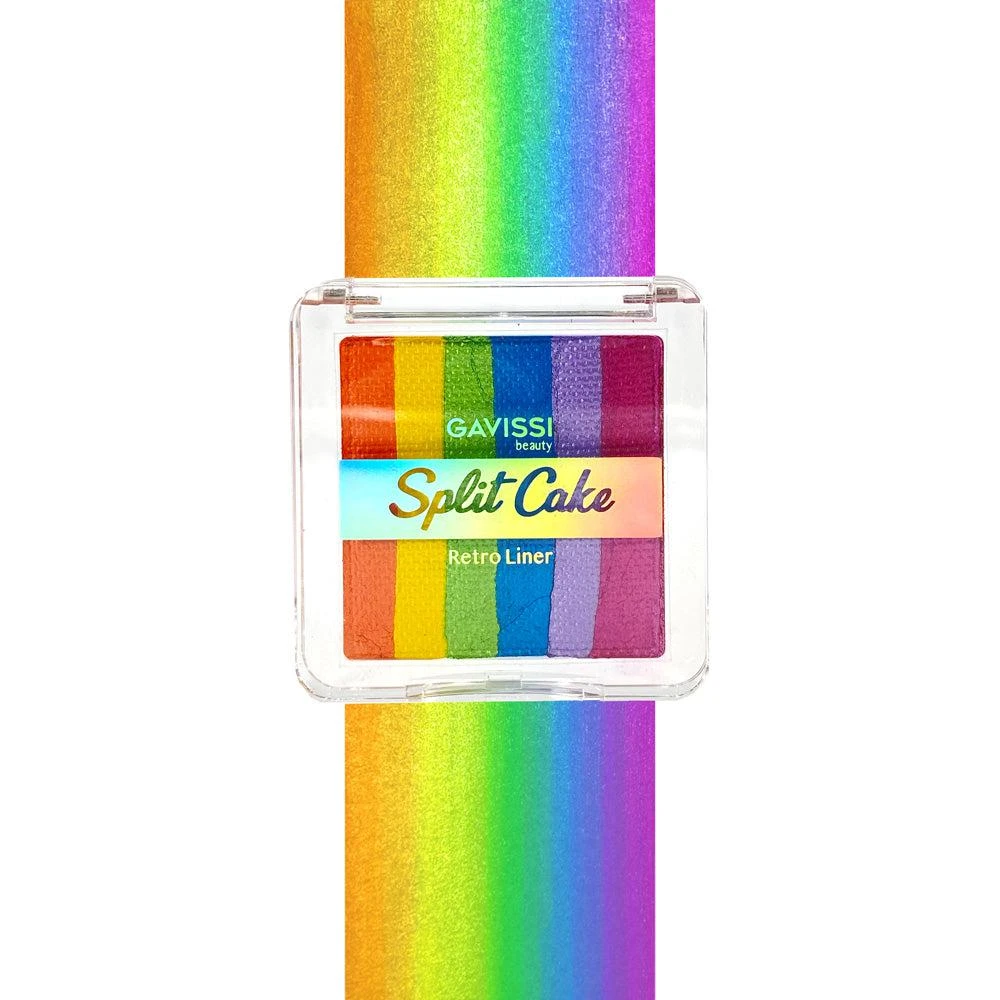 Gavissi Chrome Rainbow 6 Color Split Liner 4 Gavissi Chrome Rainbow 6 Color Split Liner - Image 4