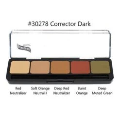 Graftobian HD Glamour Creme Corrector Palette 11 Graftobian HD Glamour Creme Corrector Palette -Camera Ready Cosmetics GraftobianGlamourDarkCorrector.600.600