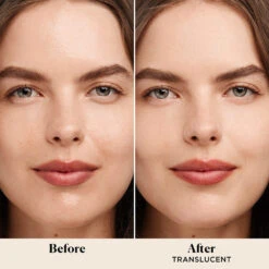 Laura Mercier The Guiding Star Translucent Setting Powder & Puff Set 7 Laura Mercier The Guiding Star Translucent Setting Powder & Puff Set -Camera Ready Cosmetics LM SU22 TLSP Translucent BeforeAfter Cary 3000x3000 R150 1