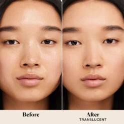 Laura Mercier The Guiding Star Translucent Setting Powder & Puff Set 6 Laura Mercier The Guiding Star Translucent Setting Powder & Puff Set -Camera Ready Cosmetics LM SU22 TLSP Translucent BeforeAfter Claire 3000x3000 R150 1