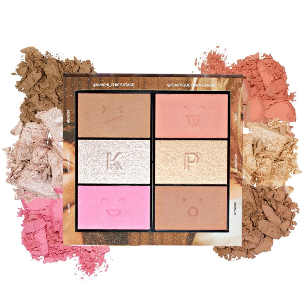 KimChi Chic Beauty Nude Sensation: Life In Plastique Blush, Bronzer & Highlighter Palette 1 KimChi Chic Beauty Nude Sensation: Life In Plastique Blush, Bronzer & Highlighter Palette