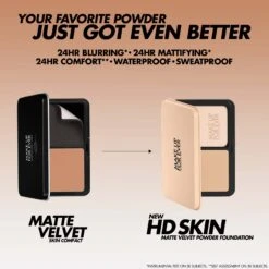 Make Up For Ever HD Skin Matte Velvet Powder Foundation -Camera Ready Cosmetics MakeUpForEverHDSkinMatteVelvetPowderFoundation av 9 zoom