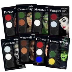 Mehron Tri-Color Palette 5 Mehron Tri-Color Palette -Camera Ready Cosmetics Mehron Tri Color Palette lot