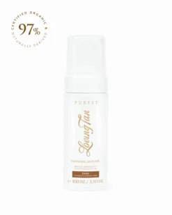 Loving Tan Purest Tanning Mousse 18 Loving Tan Purest Tanning Mousse -Camera Ready Cosmetics PTMD100 1 Ecom Withbadge png