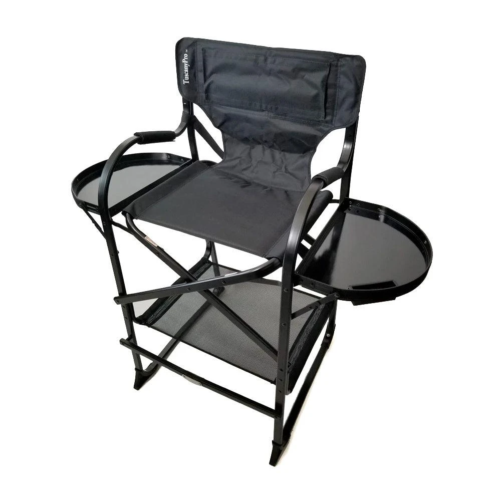 Tuscany Pro - Tall Makeup Chair With Side Trays TMC-29 1 Tuscany Pro - Tall Makeup Chair With Side Trays TMC-29
