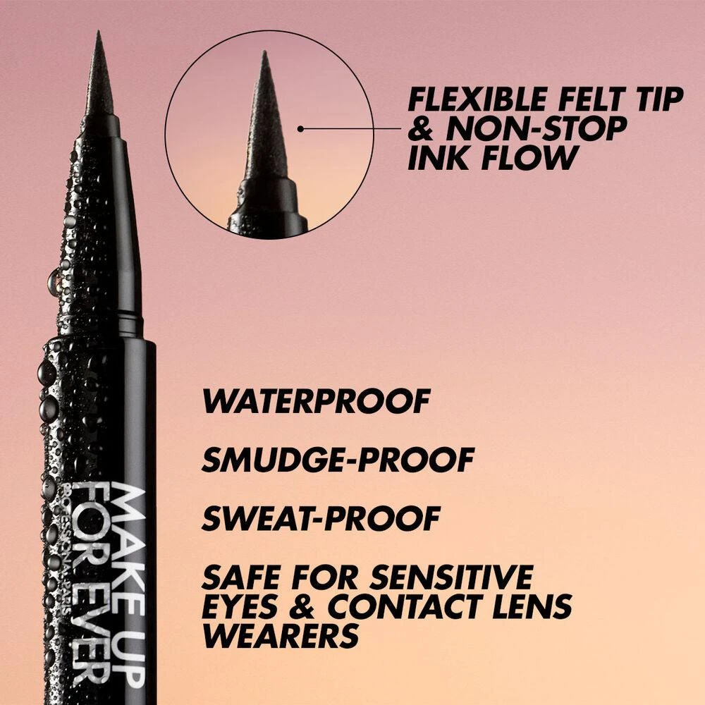 Make Up For Ever Aqua Resist Graphic Pen - Black 4 Make Up For Ever Aqua Resist Graphic Pen - Black - Image 4