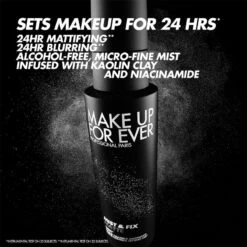 Make Up For Ever Mist & Fix Matte 24HR Mattifying Setting Spray 9 Make Up For Ever Mist & Fix Matte 24HR Mattifying Setting Spray -Camera Ready Cosmetics US 3548752196420 I000016902 MIST AND FIX MATTE Face 1