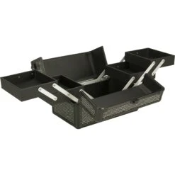 Just Case 4-Tiers Expandable Trays Makeup Case - Black Krystal (C0211KLAB) -Camera Ready Cosmetics c0211klab a3