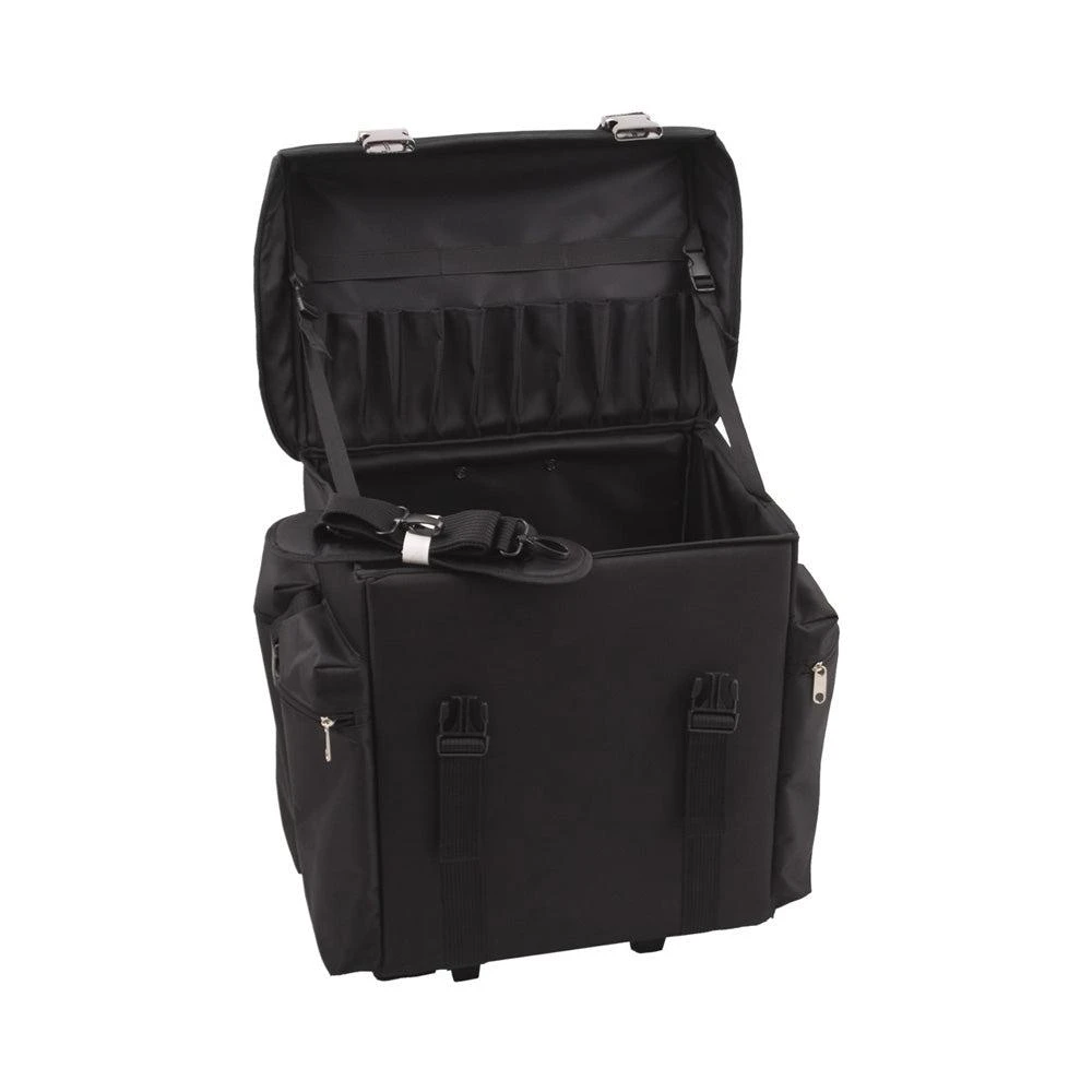 Just Case All Black Soft-Sided Nylon Professional Rolling Hairstylist Case - C6402NLAB 2 Just Case All Black Soft-Sided Nylon Professional Rolling Hairstylist Case - C6402NLAB - Image 2