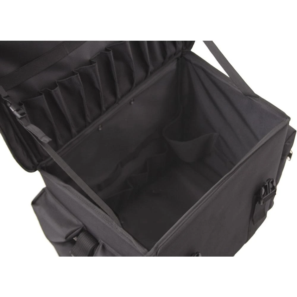 Just Case All Black Soft-Sided Nylon Professional Rolling Hairstylist Case - C6402NLAB 3 Just Case All Black Soft-Sided Nylon Professional Rolling Hairstylist Case - C6402NLAB - Image 3