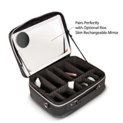 Ilios Lighting Deluxe Makeup Case -Camera Ready Cosmetics ilios case with mirror