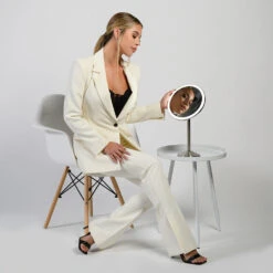 Ilios Lighting Rechargeable Round Table Mirror -Camera Ready Cosmetics ilios lighting makeup mirror cordless model