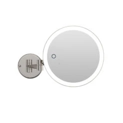 Ilios Lighting Rechargeable Round Wall Mirror