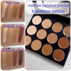 Mehron Celebre Pro-HD 12-Color Cream Highlight/Contour Palette -Camera Ready Cosmetics image 97037.1408043892.600.600