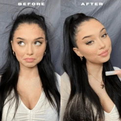 Insert Name Here Quick Slick Flyaway Hair Essence 7 Insert Name Here Quick Slick Flyaway Hair Essence -Camera Ready Cosmetics inh quick slick before after