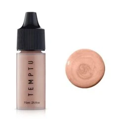 Temptu Perfect Canvas Airbrush Highlighter (0.25 Oz) -Camera Ready Cosmetics perfect canvas airbrush highlighter 25oz bottle champagne
