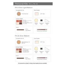 Ben Nye Personal Creme Kit 17 Ben Nye Personal Creme Kit -Camera Ready Cosmetics pk 3 pk 35 ben nye kit