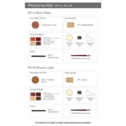 Ben Nye Personal Creme Kit 18 Ben Nye Personal Creme Kit -Camera Ready Cosmetics pk4 pk 45 ben nye kit