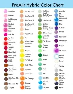 ProAiir Hybrid Waterproof Face And Body Paint 2.0 Oz 18 ProAiir Hybrid Waterproof Face And Body Paint 2.0 Oz -Camera Ready Cosmetics pro aiir hybrid Color Chart 967b006d 7b13 463e a102 42895d26df3d