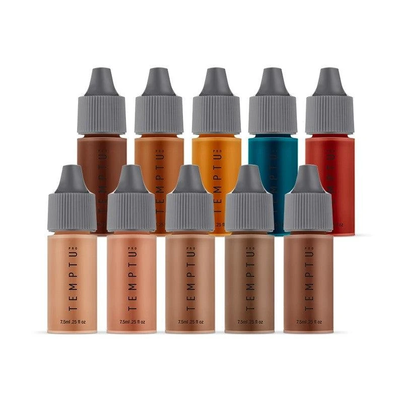 Temptu Dura Liquid Starter Set - Skin Dark 1 Temptu Dura Liquid Starter Set - Skin Dark