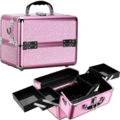Just Case 4-Tiers Cantilever Trays Makeup Case (VK004) 5 Just Case 4-Tiers Cantilever Trays Makeup Case (VK004) -Camera Ready Cosmetics vk00443 a
