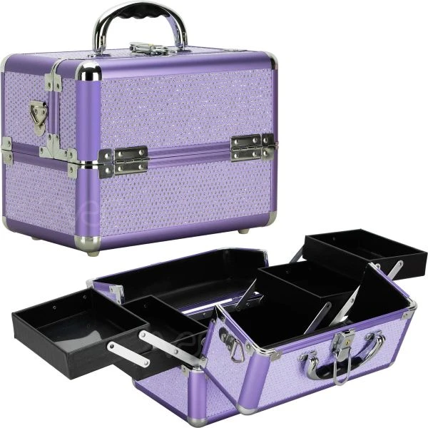 Just Case 4-Tiers Cantilever Trays Makeup Case (VK004) 1 Just Case 4-Tiers Cantilever Trays Makeup Case (VK004)