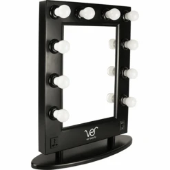 Just Case Ver Beauty LED Light Vanity Mirror W/Dimmer (VMR4512-PPAB Black)